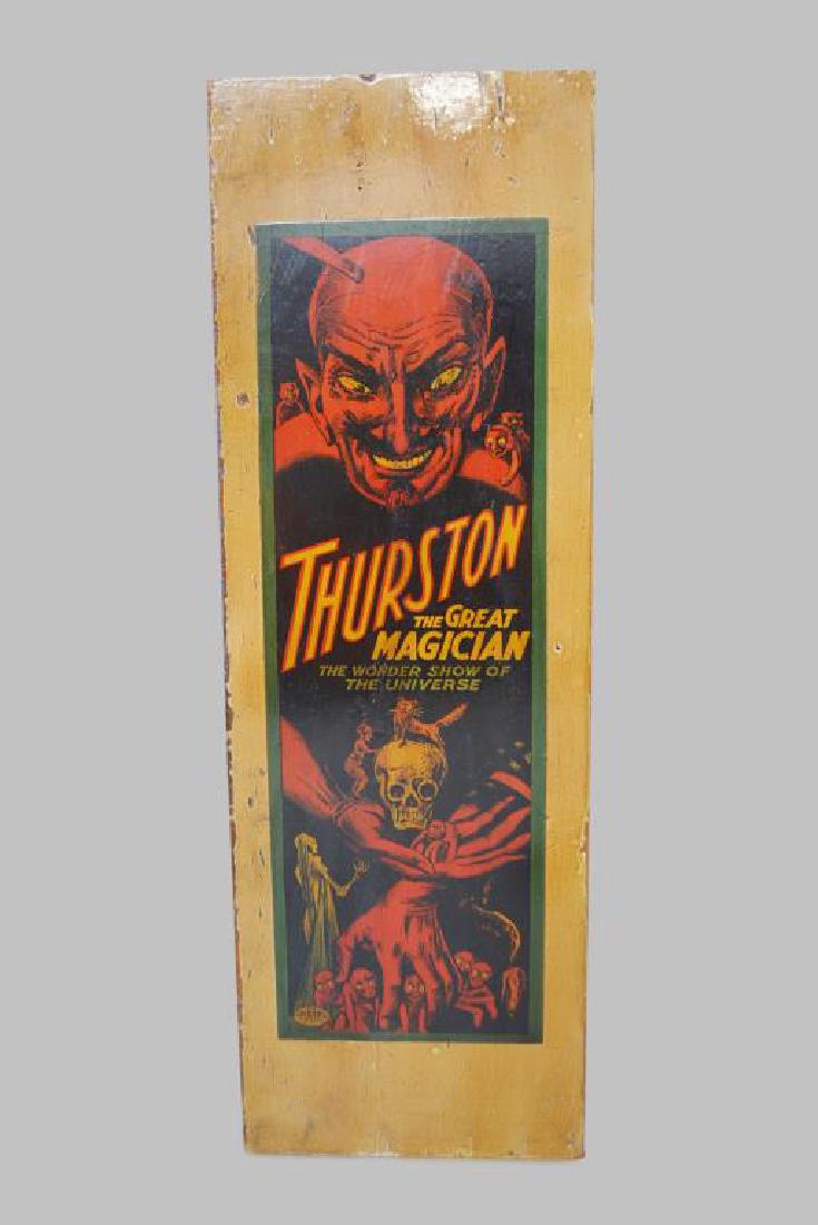 Thurston the Magician Poster on Wood 47 3/4"  x   16" (1 of 1)