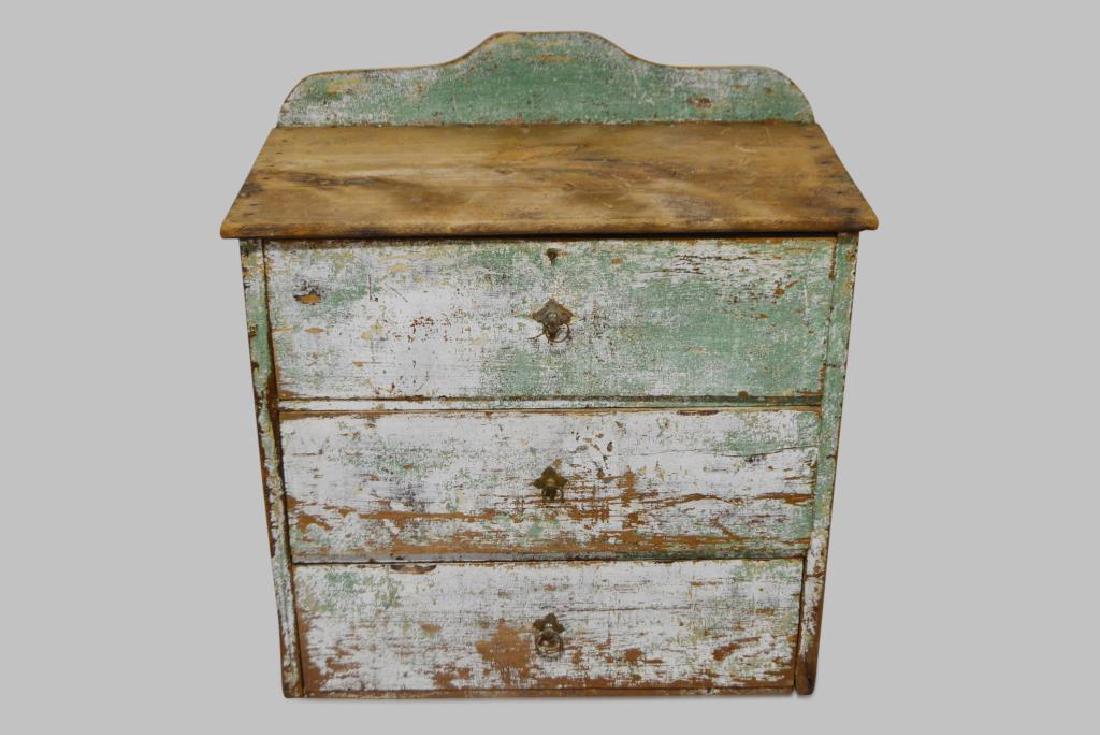 Painted Country 3-Drawer Chest 38 3/4"H,   36"L,   19 (1 of 2)
