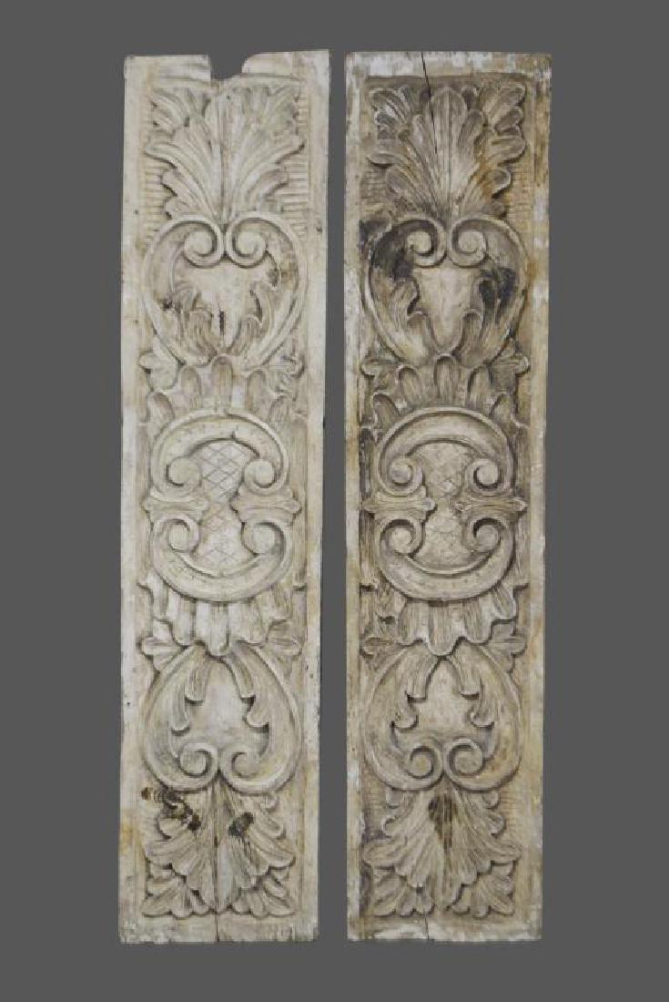 Carved Architectural Wooden Panel (1 of 3)
