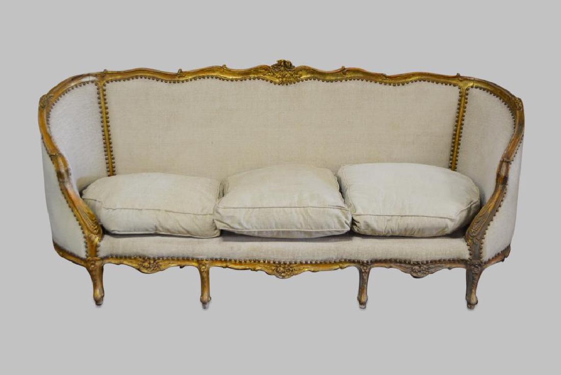 French Upholstered Sofa 40 1/2"H,   91"L,   28"W (1 of 6)