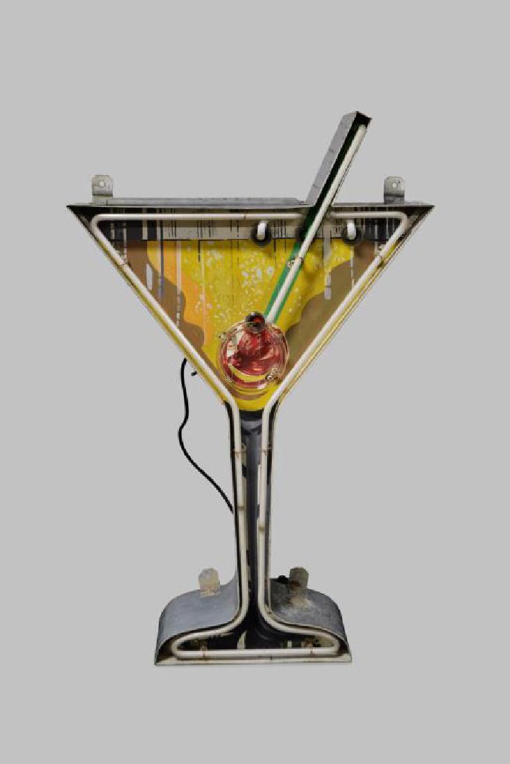 Lighted Neon Martini Cocktail Sign 38 1/4"H,   24 (1 of 3)