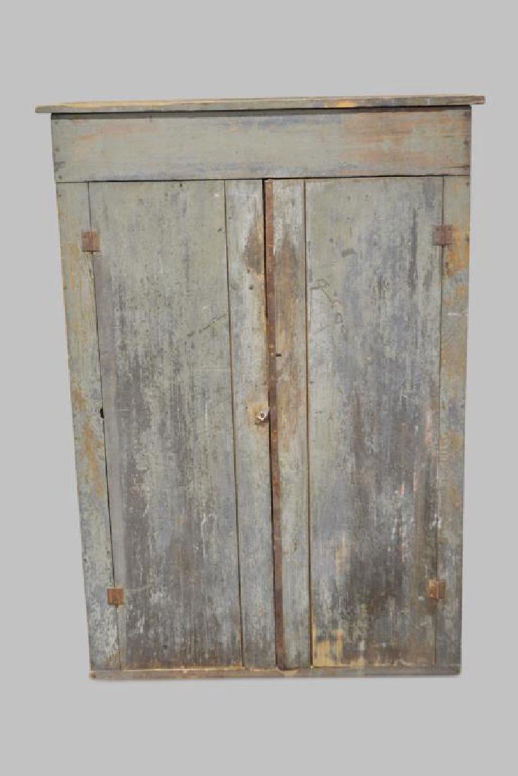 Painted 2-Door Cupboard 63"H,   44 1/4"L,   15"W (1 of 3)