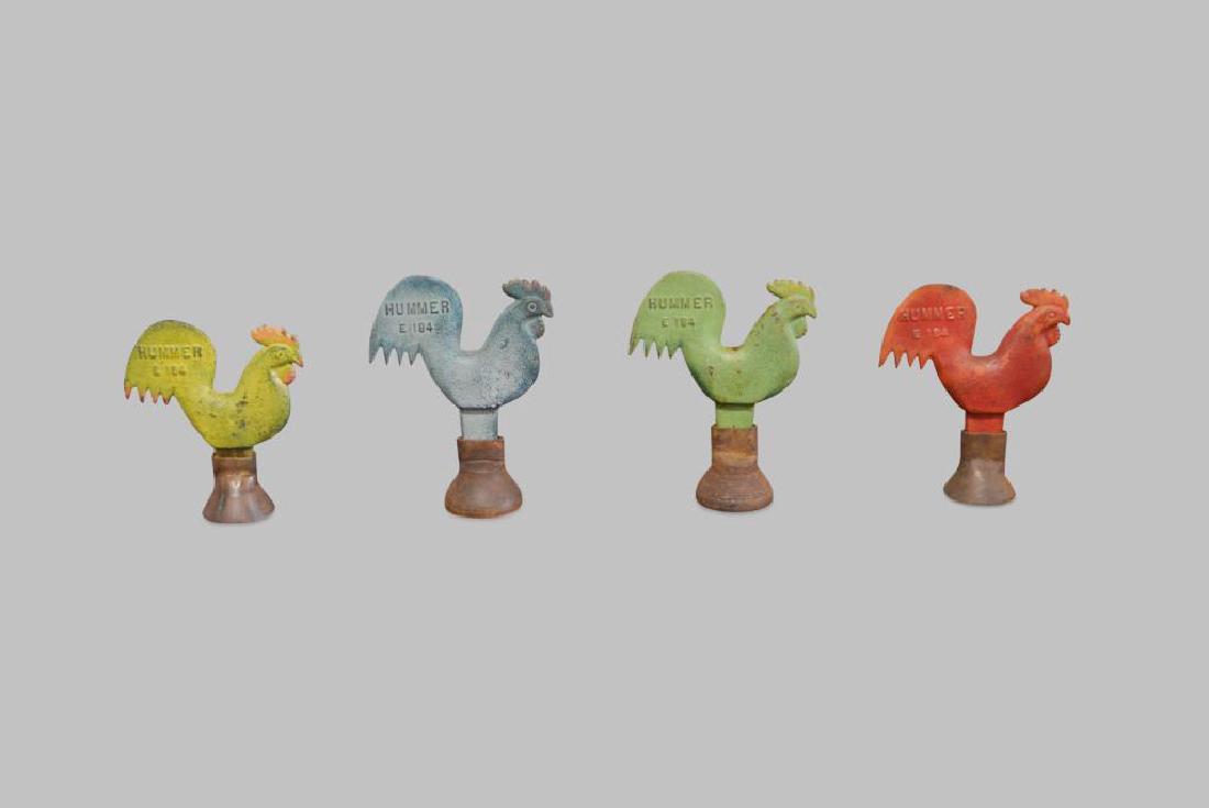 Cast Iron Rooster Windmill Weight X4 (1 of 5)