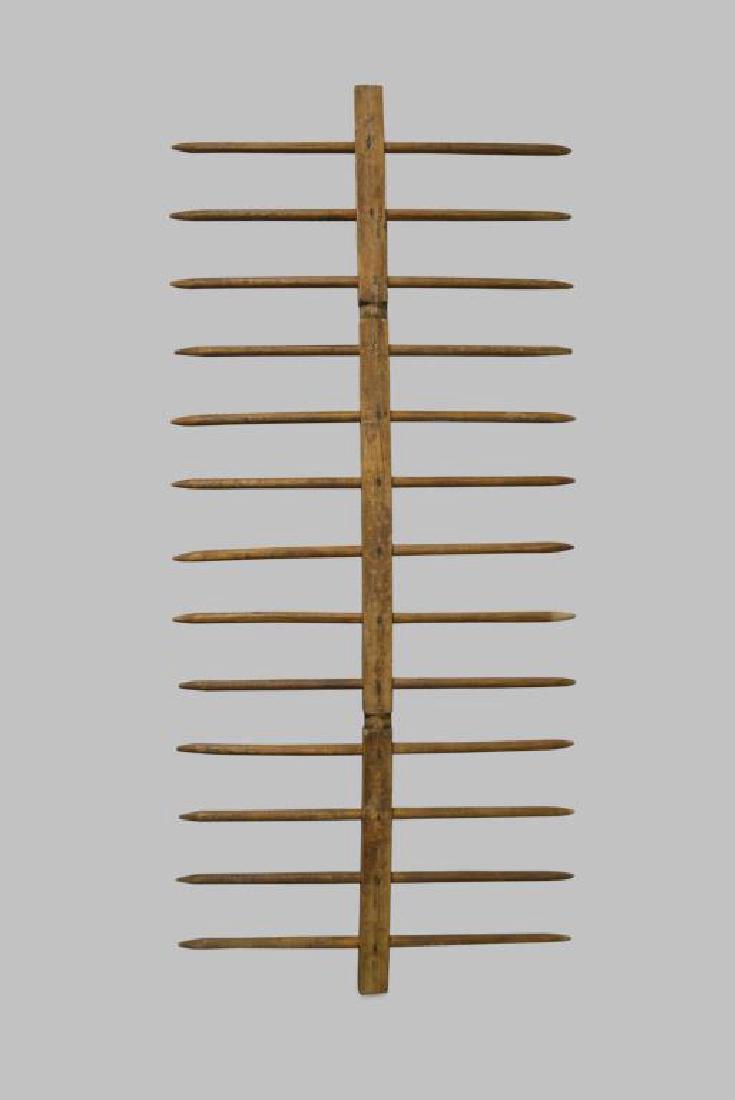 Early Wooden Hay Rake 104 1/4"  x   47" (1 of 2)