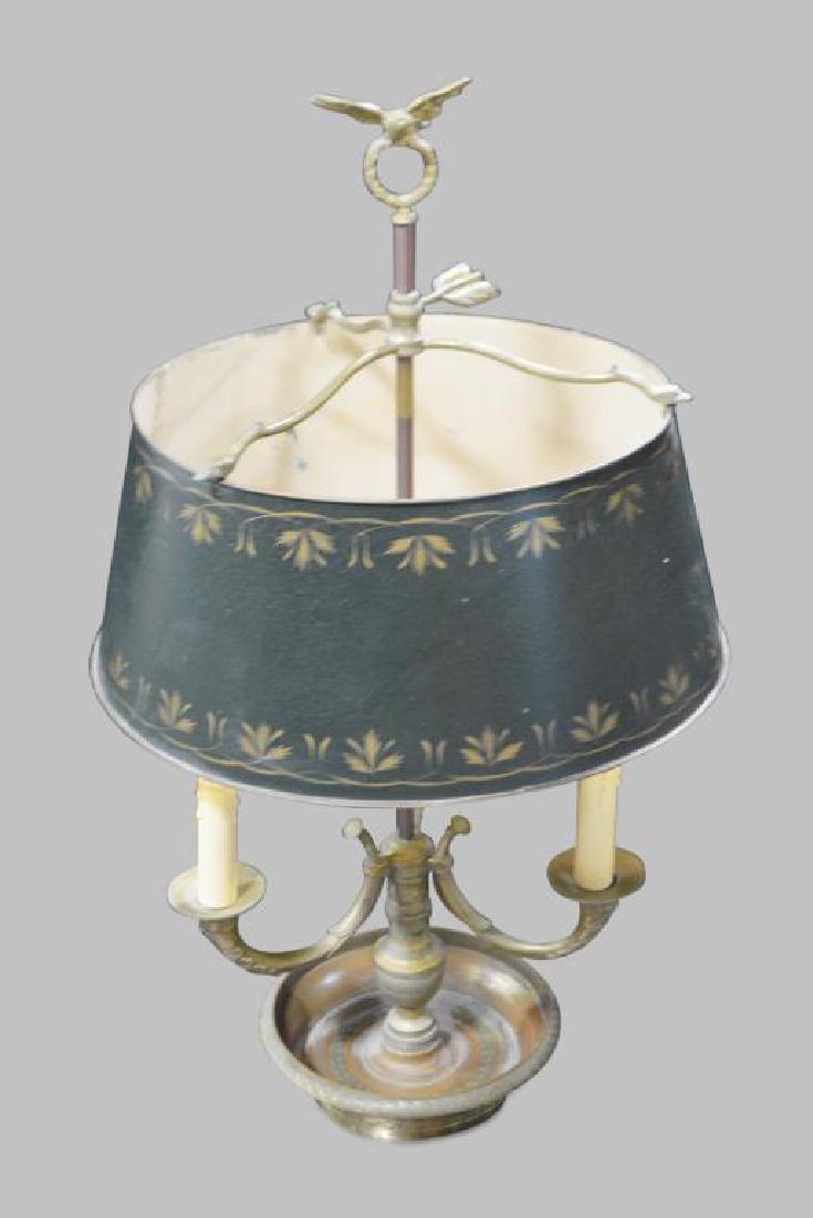 French Empire Style Tole Bouillotte Lamp 27 3/4"H,   15 (1 of 1)