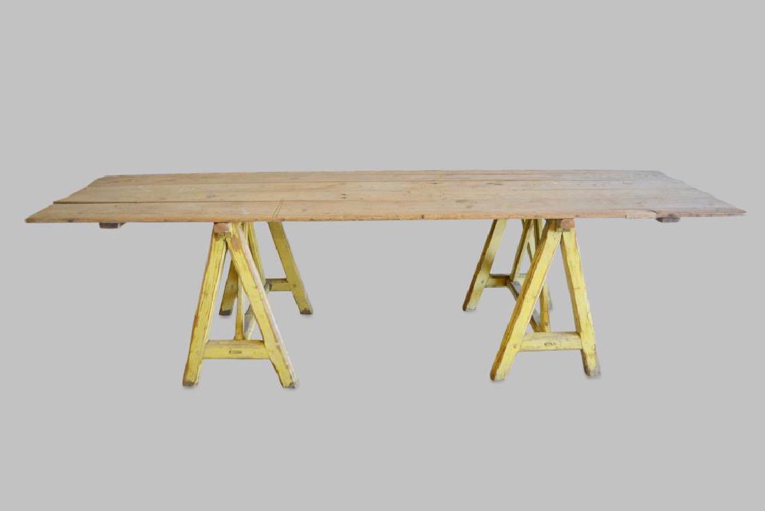 French Produce Stand Table 32 1/4"H,   117 3/4"L,   33 (1 of 4)