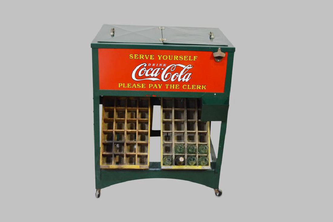 Restored Coca-Cola Drink Cooler 41"H,   31 1/2",   26" (1 of 8)