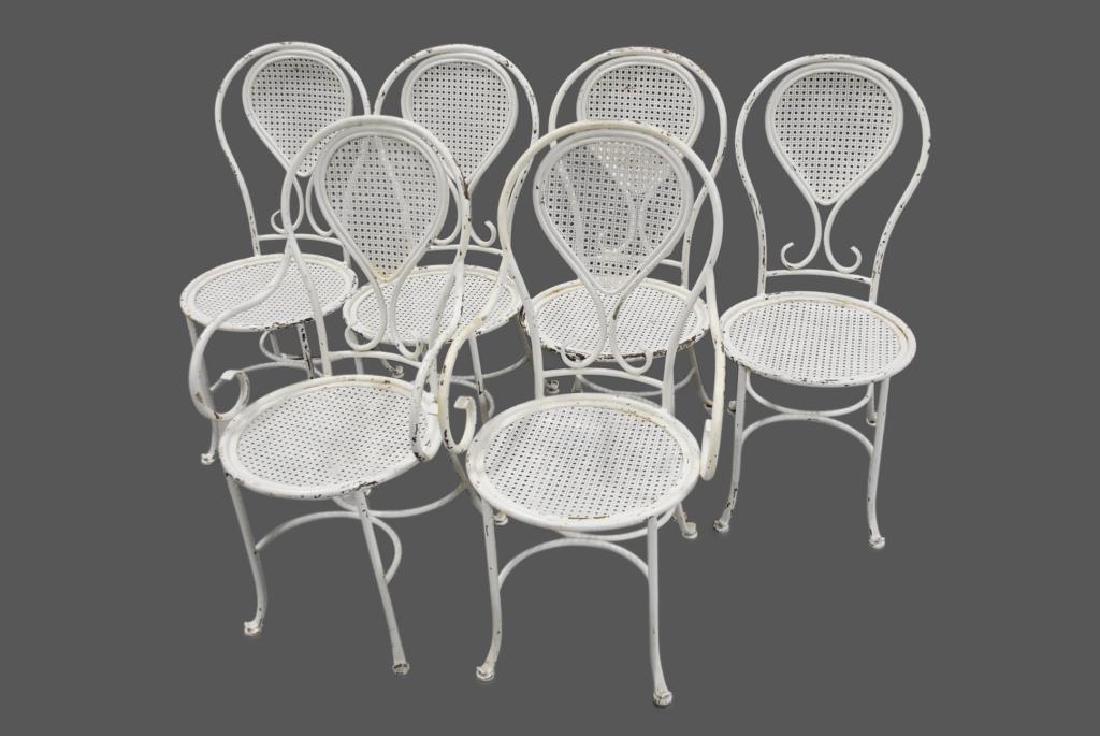 French Iron Balloon-Back Cafe Chair (1 of 1)