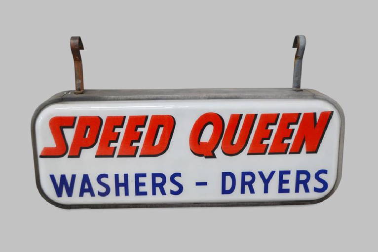 Speed Queen Washers & Dryers Sign, Double Sided