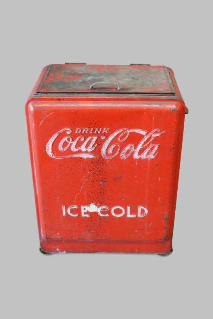 Metal Coca-Cola Box 34 1/2"H,   25 1/2"  x   17 1/2" (1 of 5)
