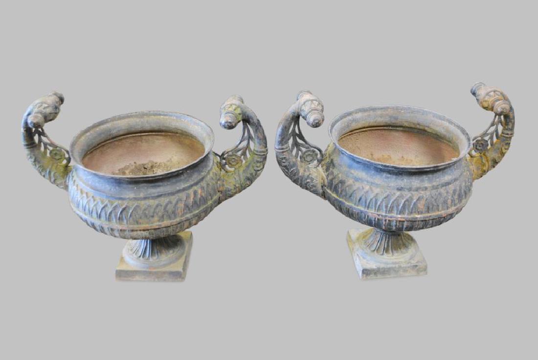 Victorian Cast Iron Garden Urn (1 of 5)