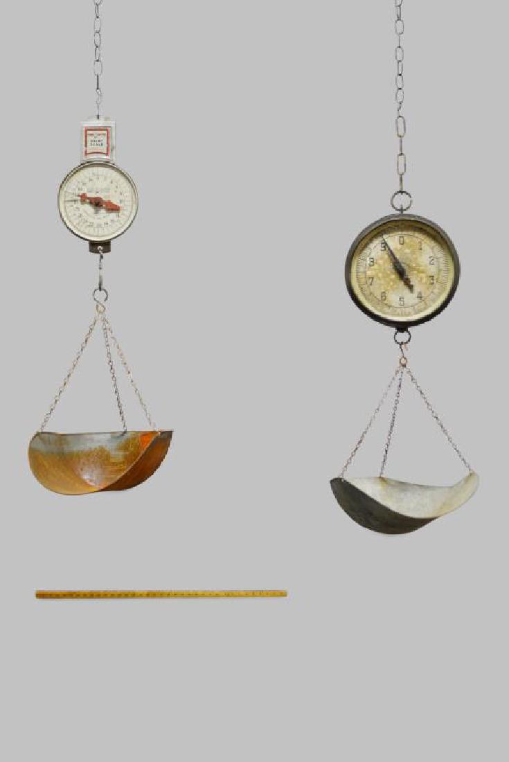 2pc. Lot of General Store Hanging Scales (1 of 3)
