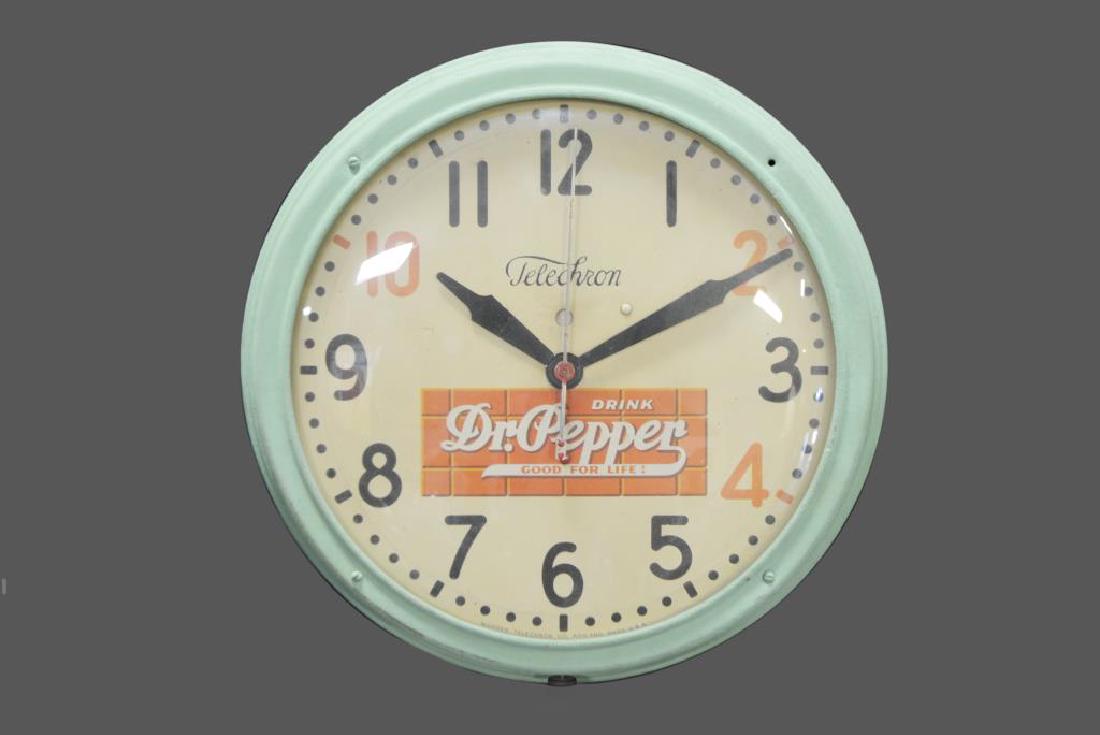 Dr. Pepper Clock 14 1/2" diam. (1 of 2)