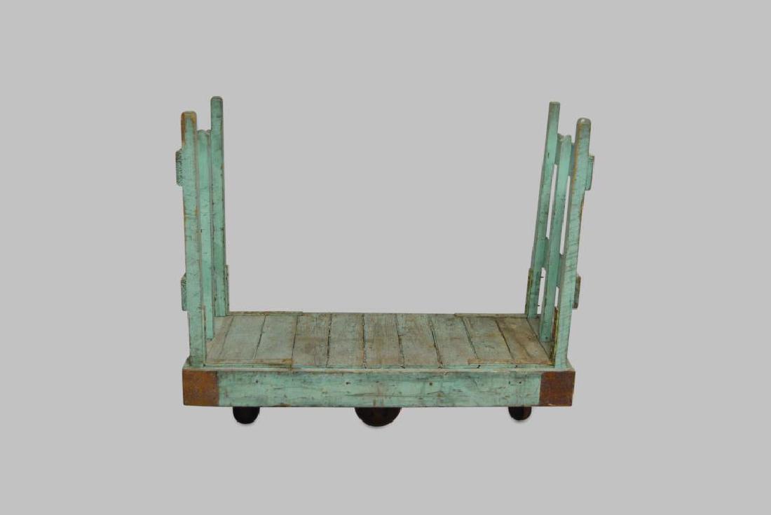 Painted Industrial Warehouse Cart 46 1/4"H,   56"L, (1 of 3)