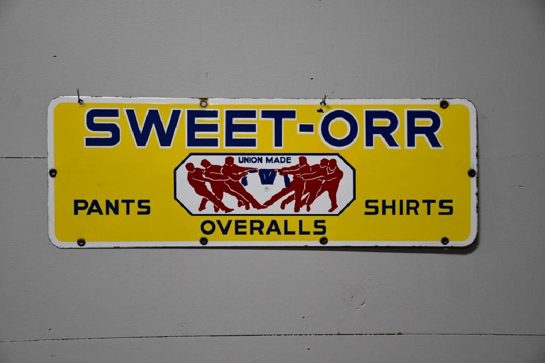 SSP Sweet-Orr Advertising Sign 9 1/2" x 27"