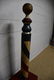 19th C. Painted Wooden Barber Pole 74"H, 21 1/2" x - 3