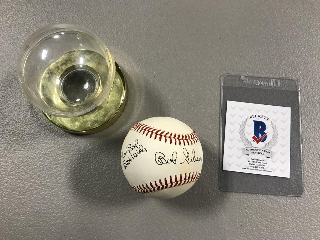 Authenticated Autographed "Bob Gibson" Baseball: Authenticated Autographed "Bob Gibson" Baseball