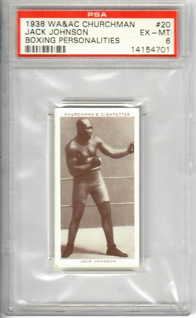 1938 WA&AC Churchman :Jack Johnson- Boxing: 1938 WA&AC Churchman :Jack Johnson- Boxing