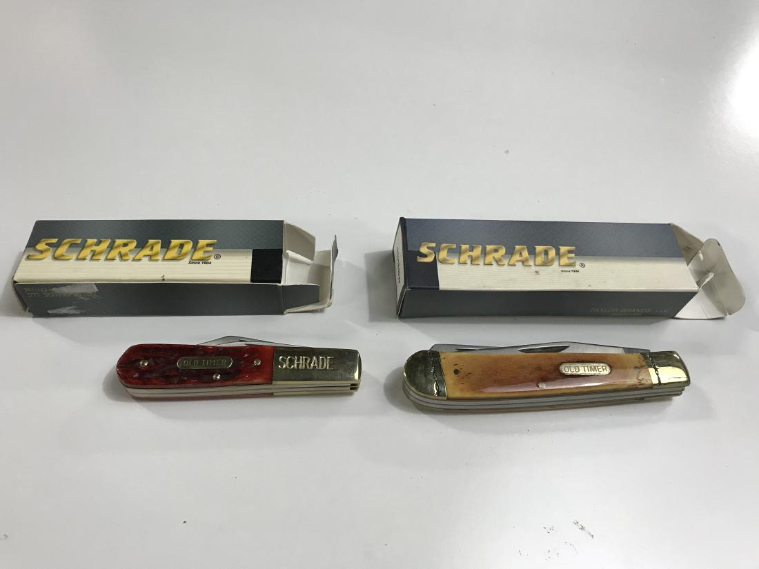 2 Schrade Pocket Knives: 2 Schrade Pocket Knives