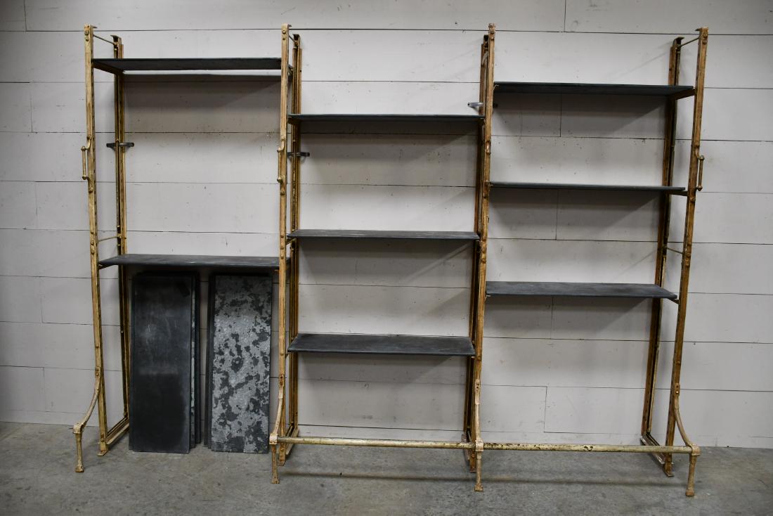 French Store Display Shelf w/ Slate Shelves 92"H,   124 (1 of 3)