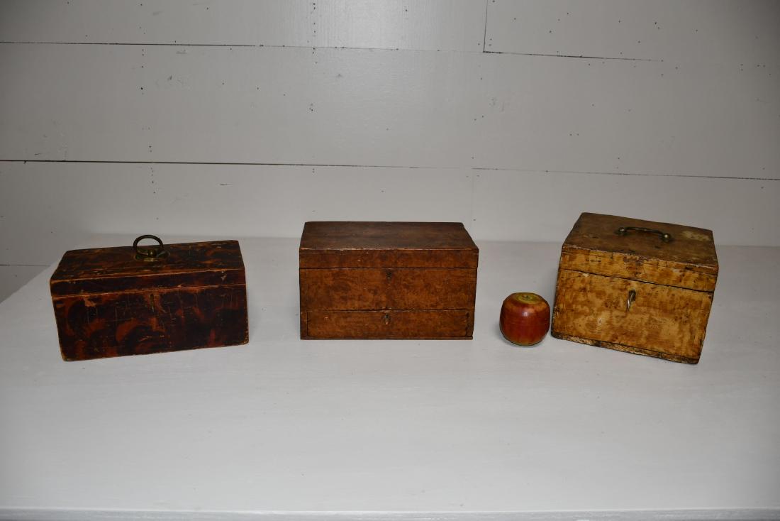 3-Piece 19th C. Painted Box Lot *June & Sandy Worrell (1 of 11)