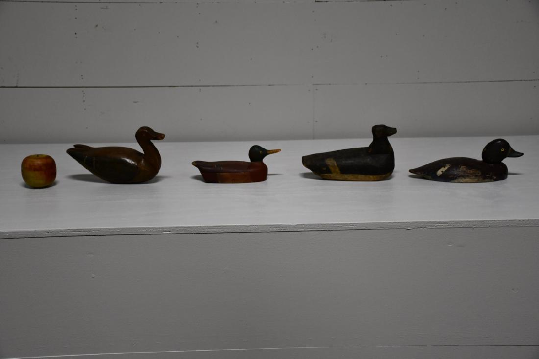 4-Piece Wooden Duck Decoy Lot *June & Sandy Worrell (1 of 8)