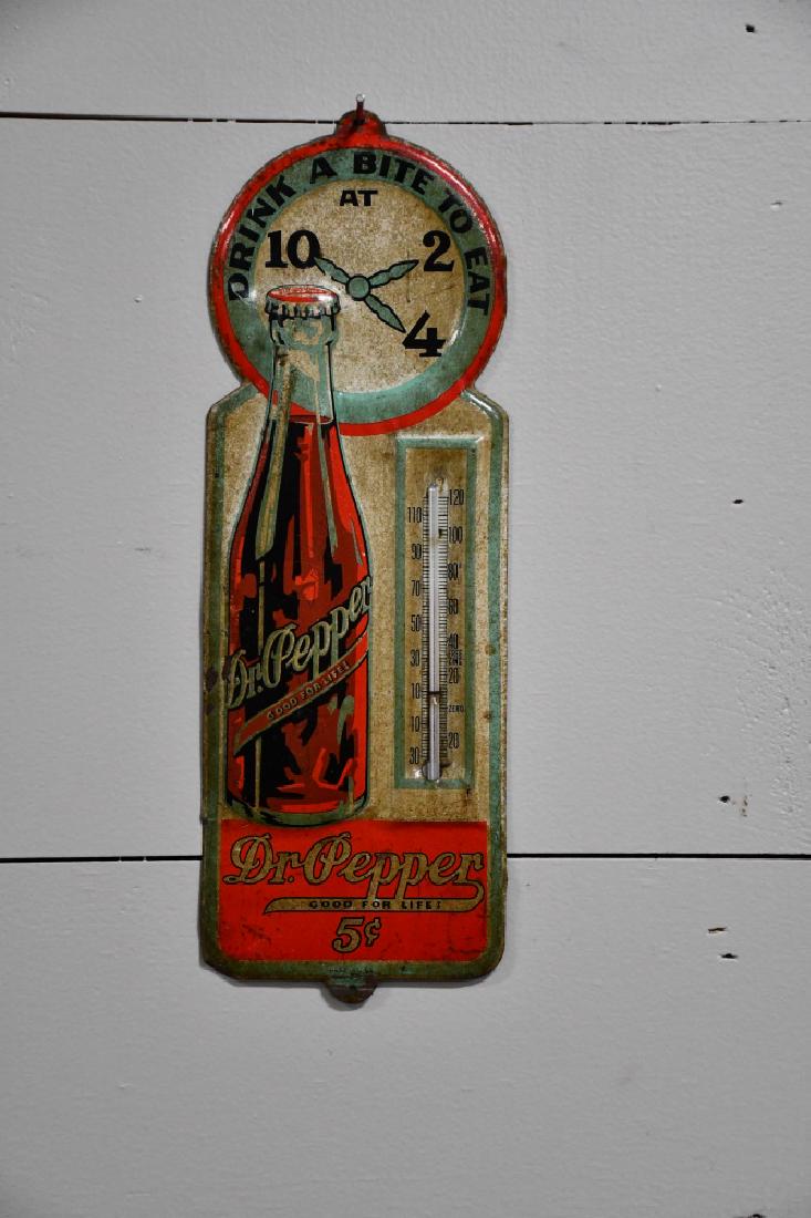 Rare Dr. Pepper Thermometer 13 3/4"  x   4 3/4" (1 of 1)