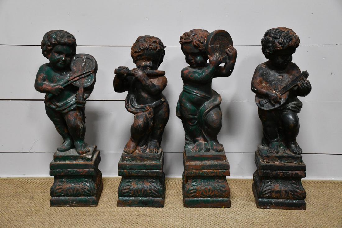 Cast Iron French Painted Garden Statue (1 of 5)