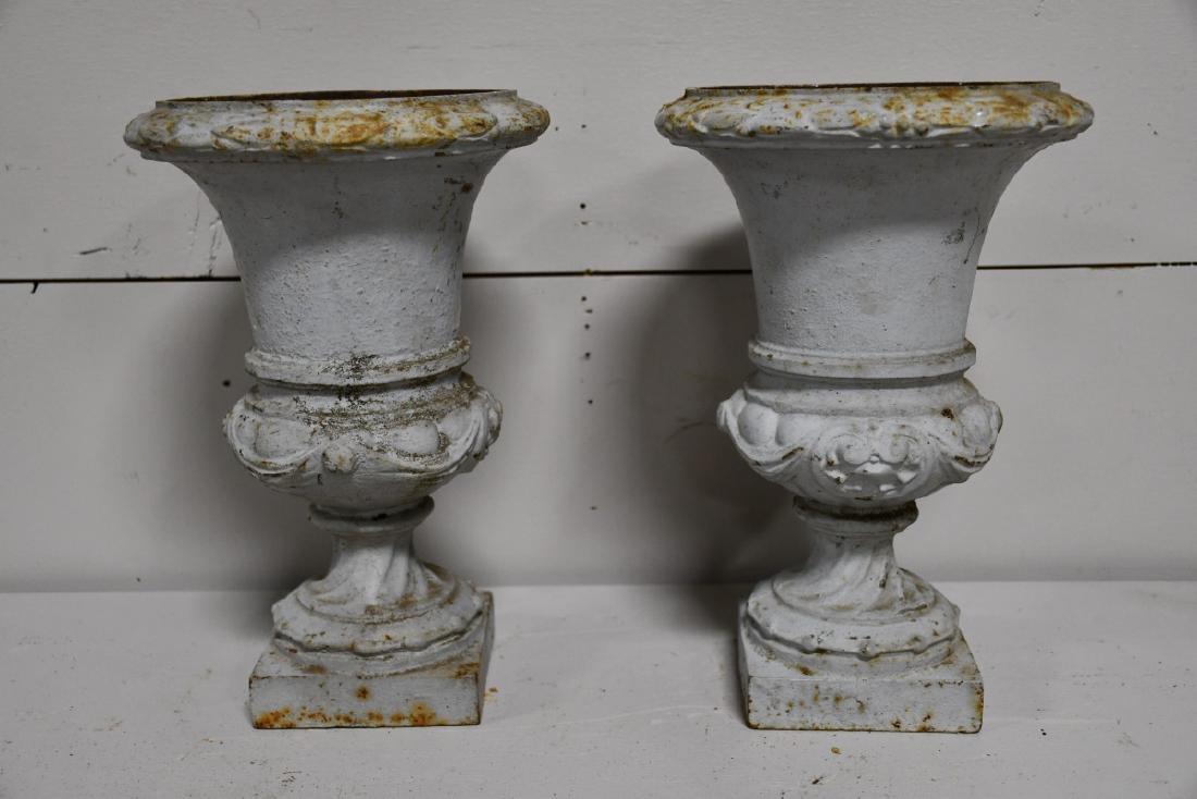 French Cast Iron Urn X-2
12"H,   8" diam.       ea. (1 of 1)