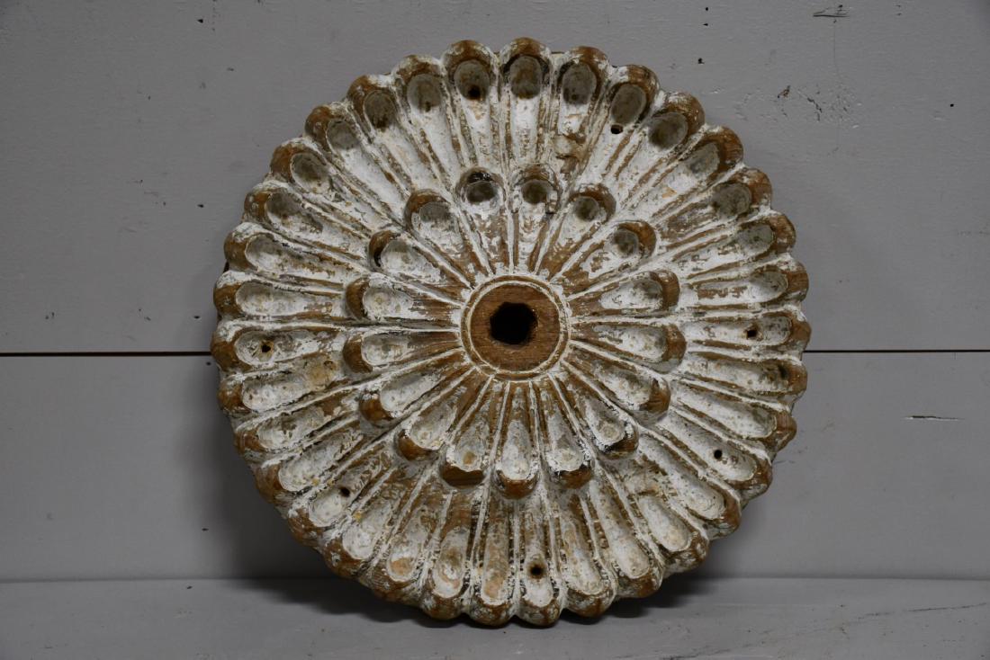 French Carved Medallion 17 1/4" diam.: French Carved Medallion 17 1/4" diam.