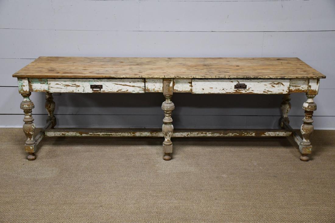 Country French Painted Store Work Table 30"H,   98 (1 of 4)