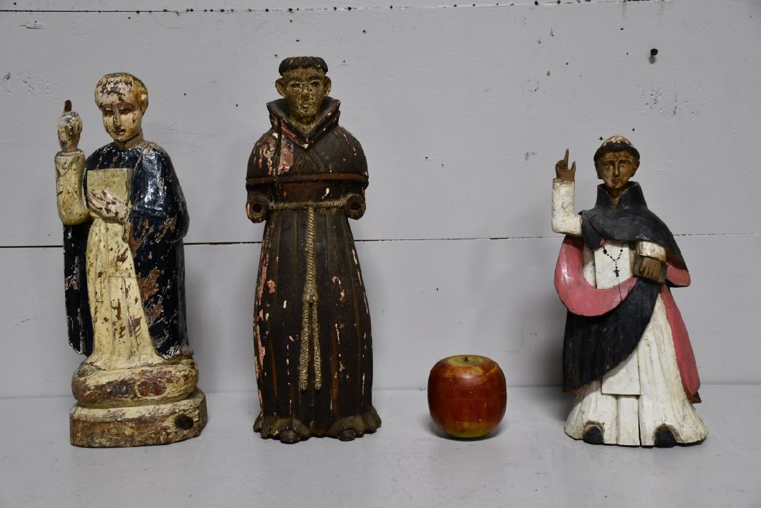 3pc. Lot of Carved Religious Santos (1 of 5)