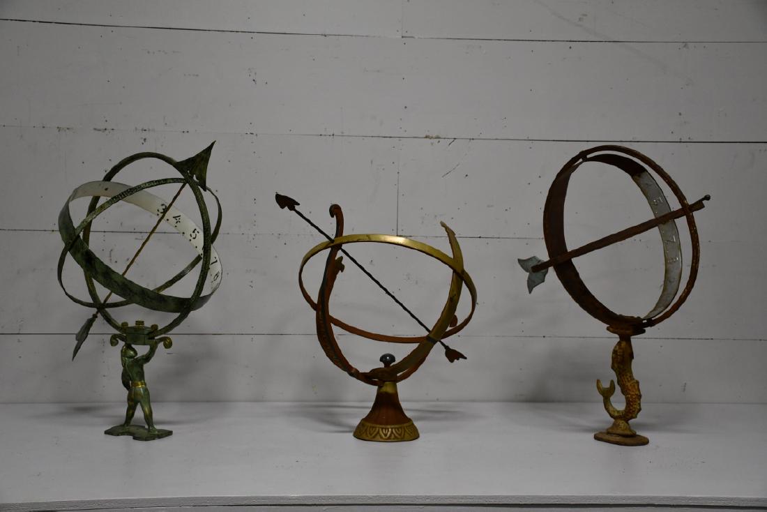 3pc. Lot of Garden Armillary Spheres (1 of 7)