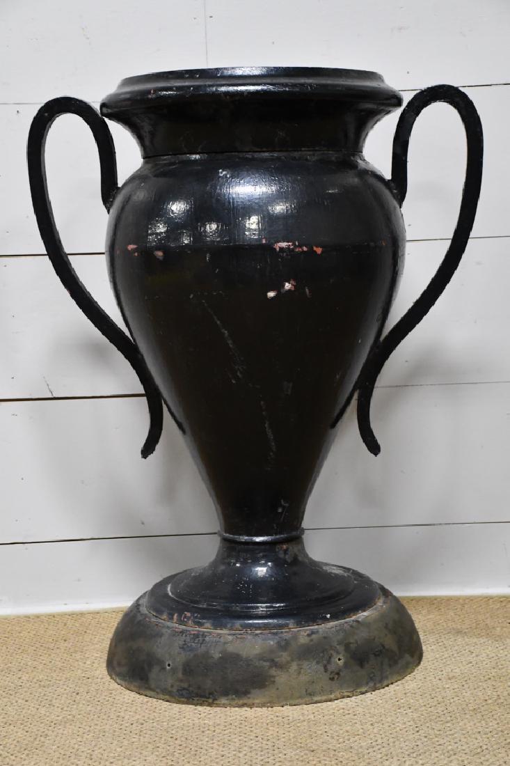 Cast Iron Trophy Style Urn Signed- Kramer (1 of 3)
