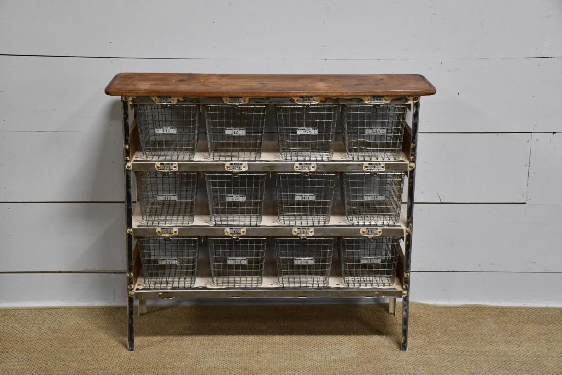 Industrial Locker Basket Island 38 1/4"H,   44 3/4"  x (1 of 3)