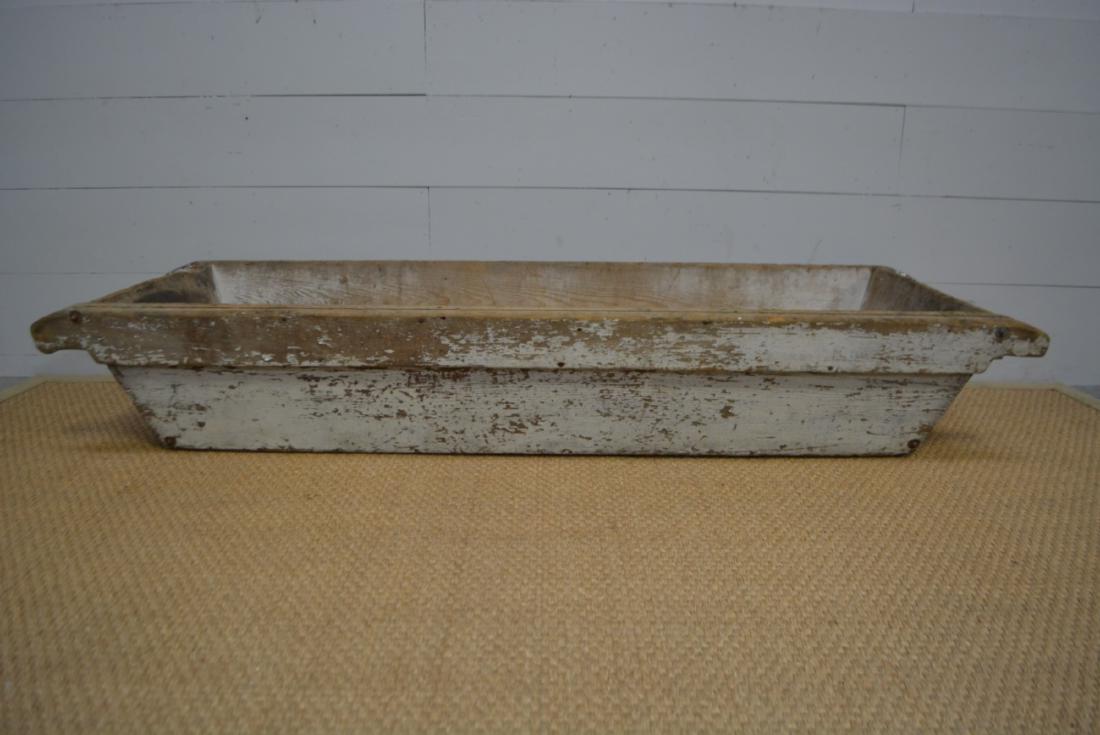 Pa. Painted Wooden Trough 16"H, 97" x 33": Pa. Painted Wooden Trough 16"H, 97" x 33"