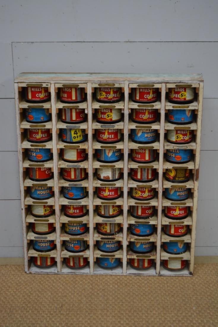 Folk Art Nut & Bolt Cabinet 42"H, 35 1/2" x 6 1/2": Folk Art Nut & Bolt Cabinet 42"H, 35 1/2" x 6 1/2"