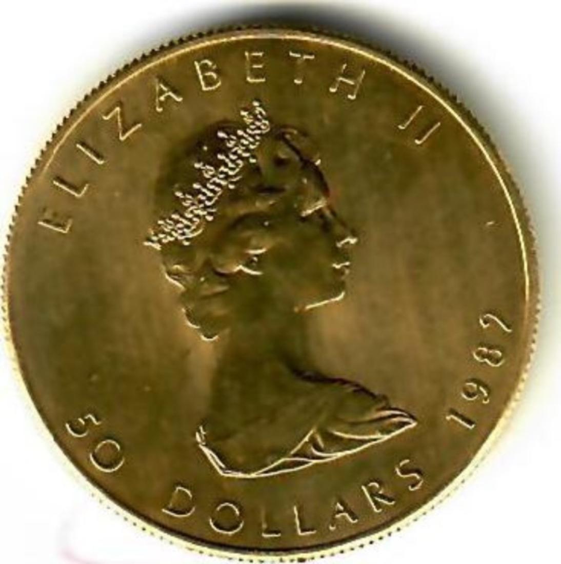 Canadian Gold Maple Leaf 1 oz. Coin: Canadian Gold Maple Leaf 1 oz. Coin
