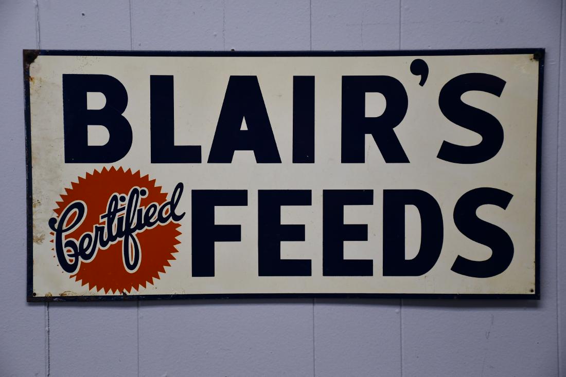 Blairs Feed Sign 11" x 23": Blairs Feed Sign 11" x 23"