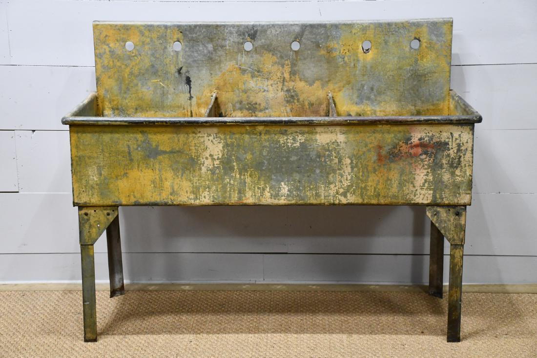 Industrial Galvanized Sink 48"H,   62"L,   27"W (1 of 5)