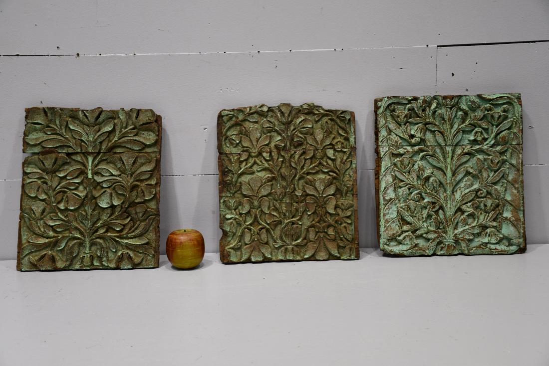 3pc. Lot of 19th C. Carved Architectural Panels 14 1/2" (1 of 3)