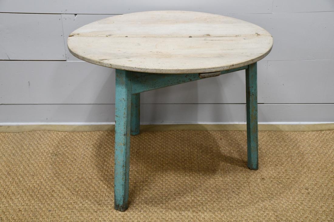 English Painted Cricket Table 29"H,   39" diam. (1 of 3)