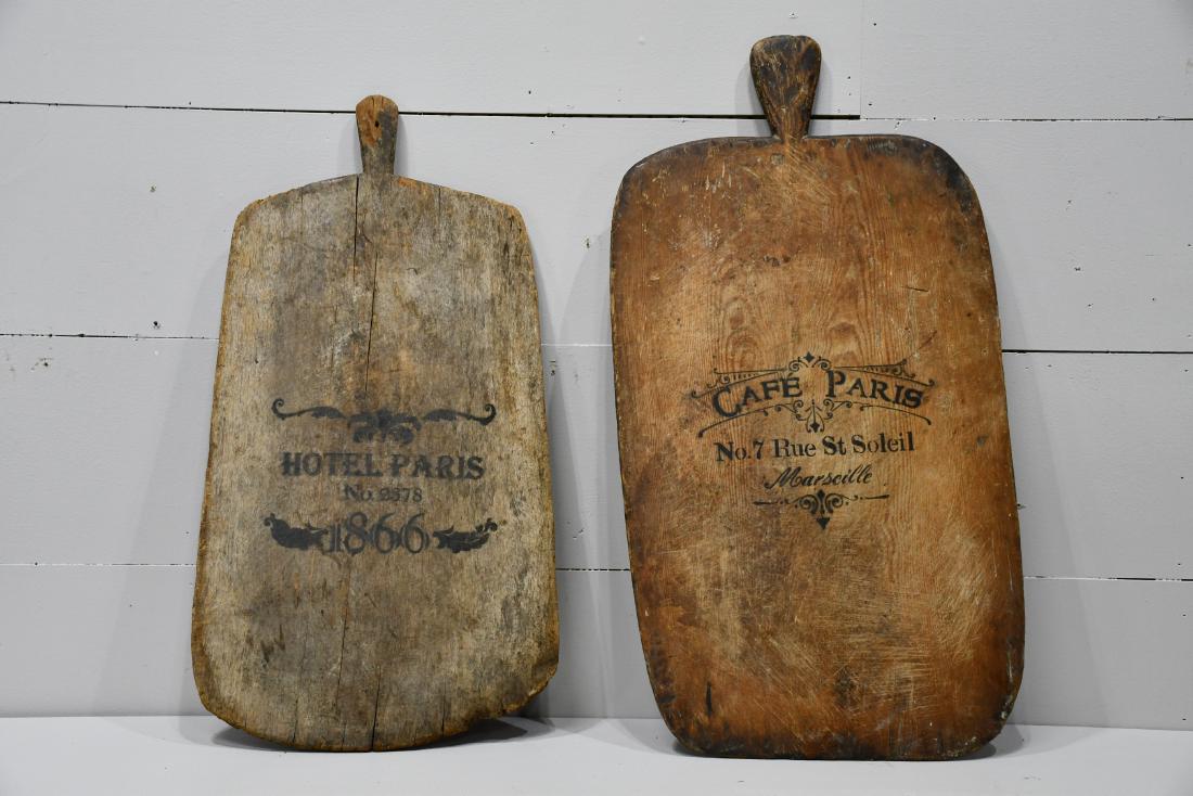 2pc. Lot of Stenciled Cutting Boards 35"  x   18 1/2" (1 of 4)