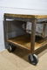 Industrial Work Cart w/ Metal Bins 35"H, 61 1/4"L, - 3