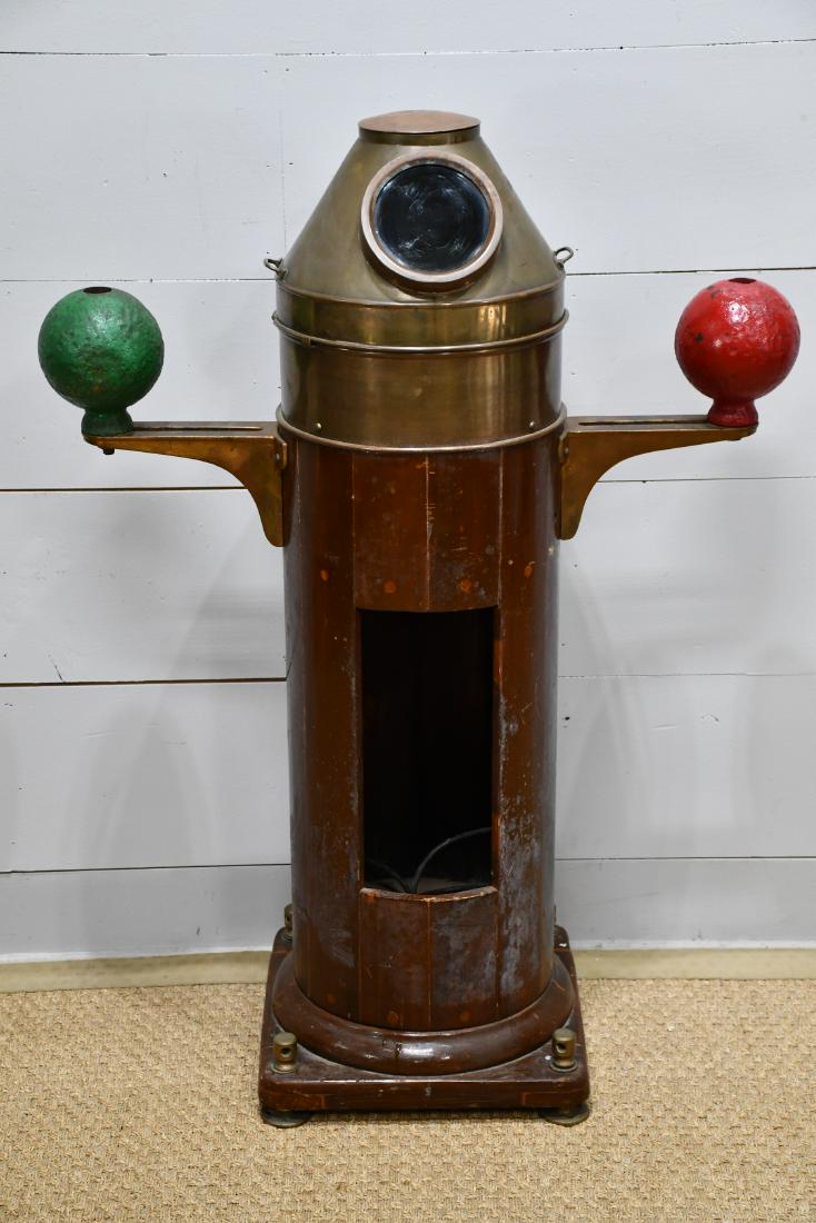 Nautical Binnacle Ship's Compass 49 1/2"H,   38"  x (1 of 5)