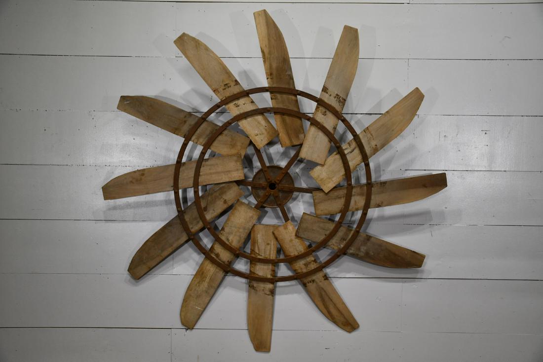 Early Farm Machinery Wheel 69 1/2" diam. (1 of 3)