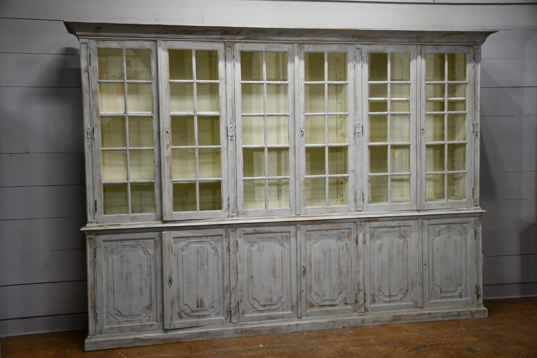 French 2pc. Store Display Cupboard 102 1/2"H,   141 (1 of 3)