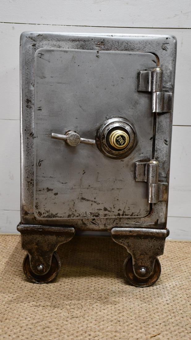 Polished Metal Safe w/ Combo 22 3/4"H,   14"  x   16 (1 of 5)