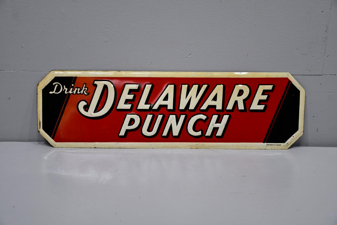 Delaware Punch Sign    -    metal 8"  x   27" (1 of 2)