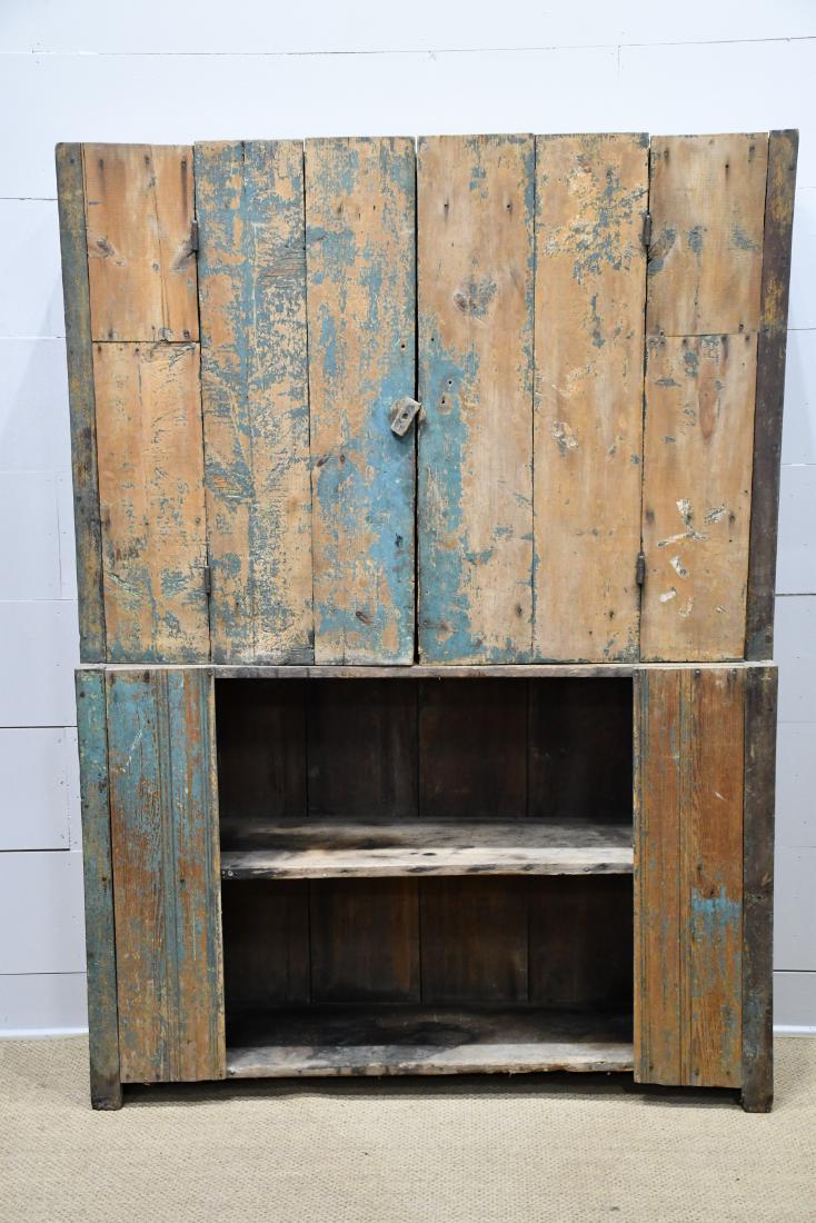 Painted One Piece Midwestern Cupboard 77"H,   55"  x (1 of 4)